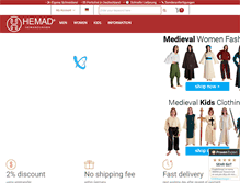 Tablet Screenshot of medieval-shirts.com